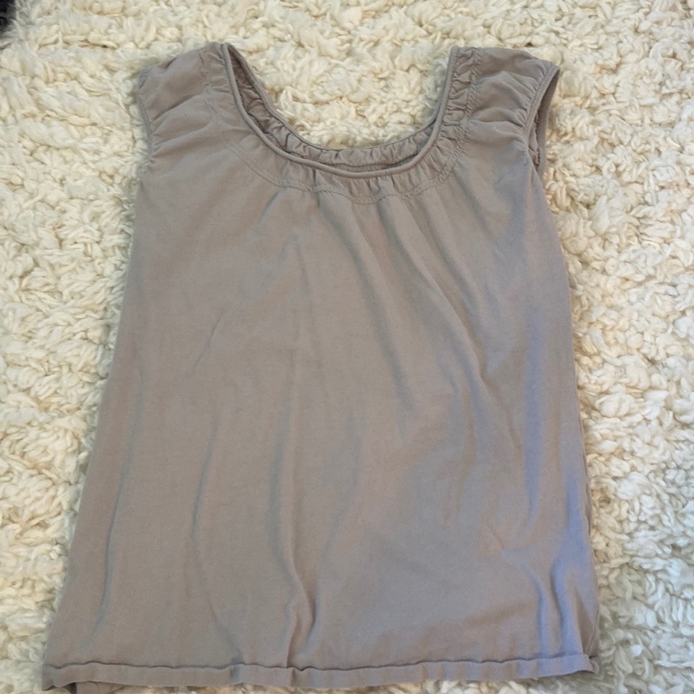 Y2K Ruffled Gray Top
